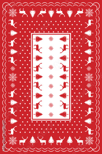 Design for Christmas Table Cloth