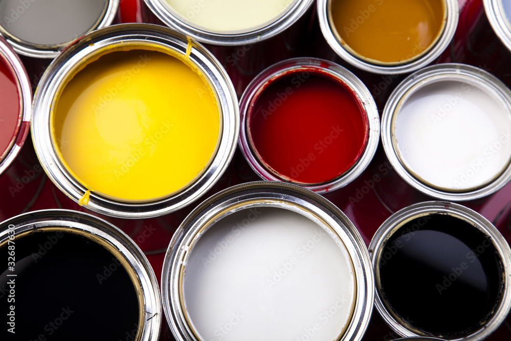 Fototapeta premium Paint cans