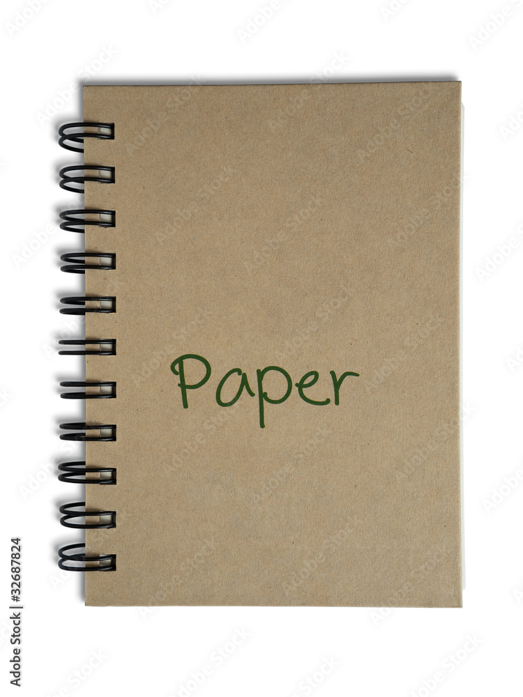 Brown recycle paper cover note book Brown recycle paper cover note book