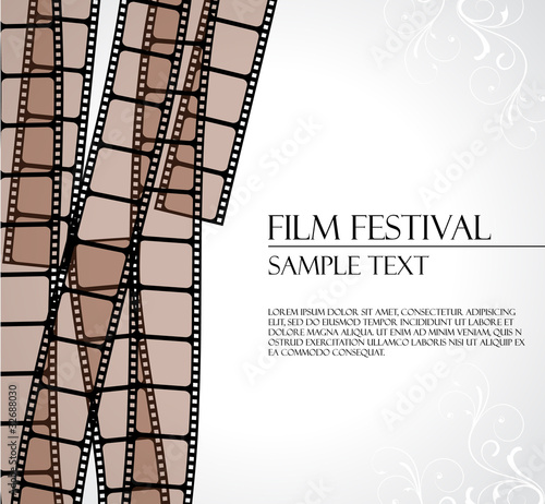 filmstrip vector template
