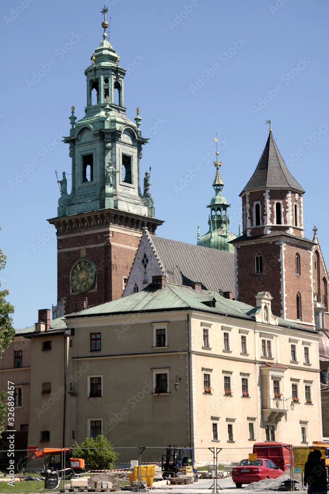 Obraz premium Cracovie, cathédrale de Wawel
