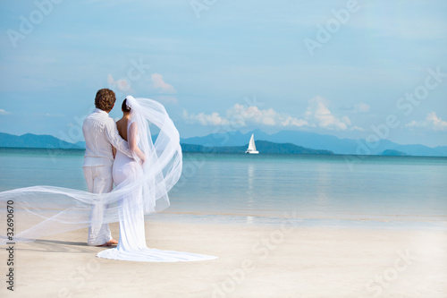 Quadro su tela island wedding