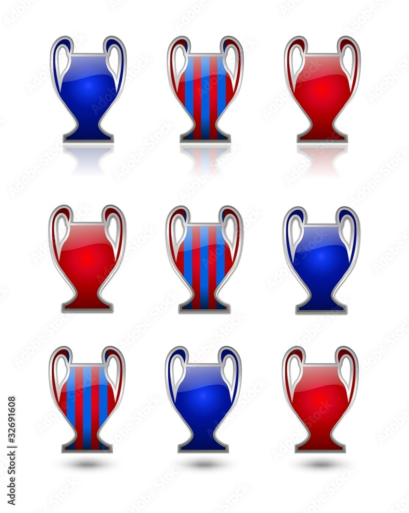 BOTONES AZUL GRANA COPA