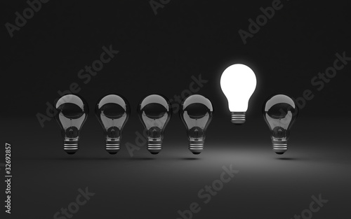 Six light bulbs