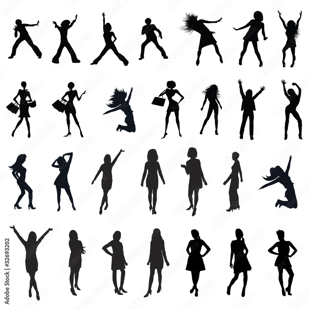 Fotografie women silhouette