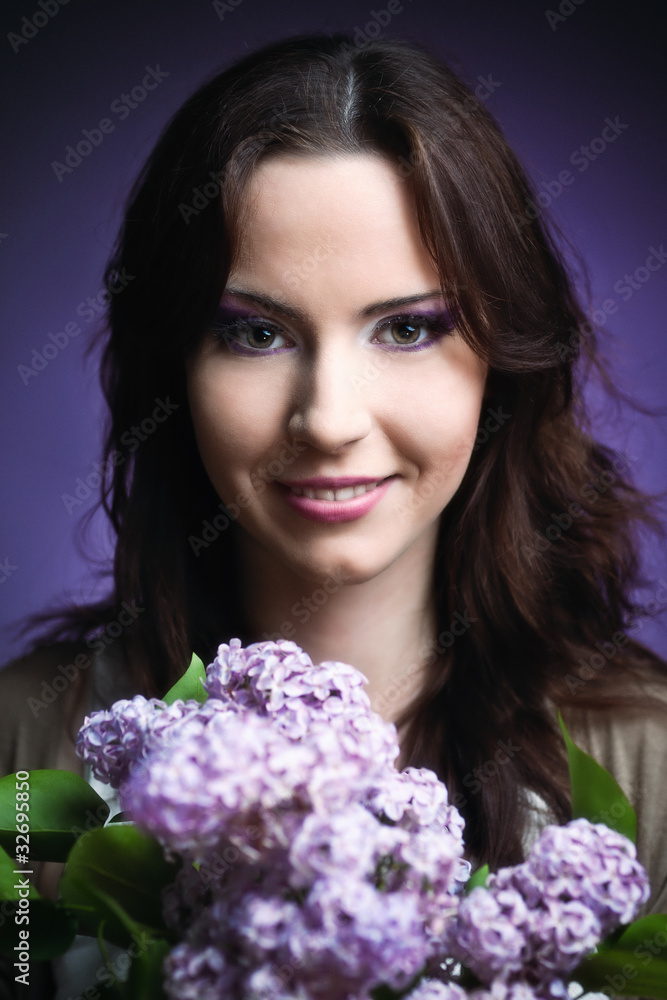 Girl with flower Girl with flower