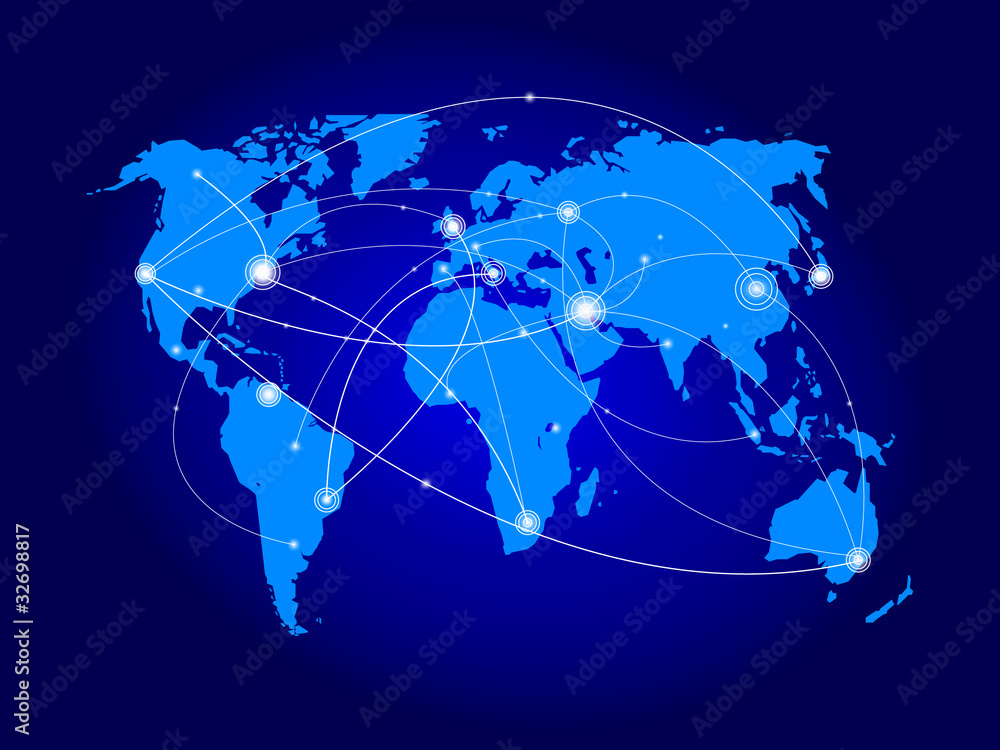 Vector illustration world map