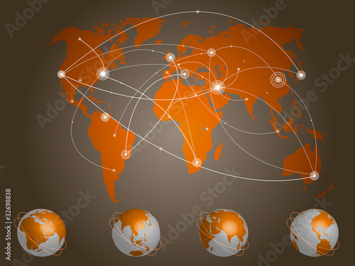 Vector illustration world map