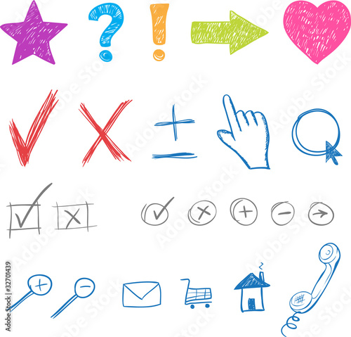 designers creative icons set for website. Vector