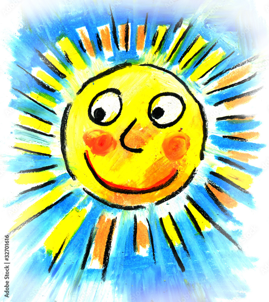 The summer, smiling sun