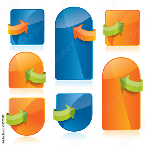 Web2 website template elements