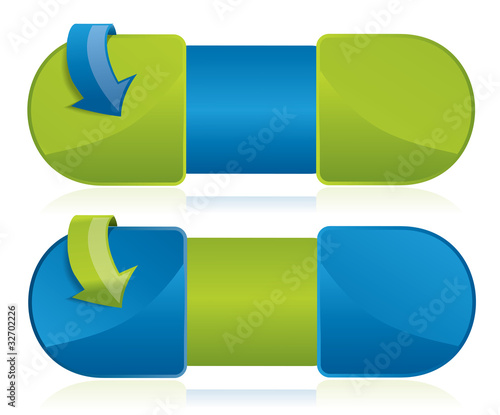 Web2 banner with place for text, title and details
