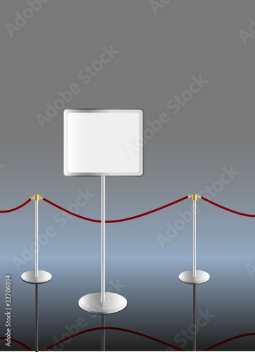 information board,free copy space, vector