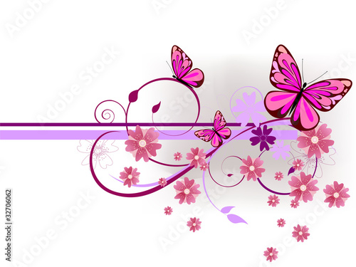 Bunte Schmetterlinge © seasonal art
