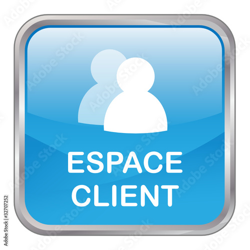 Bouton Web ESPACE CLIENT (aide contact accueil service clients)