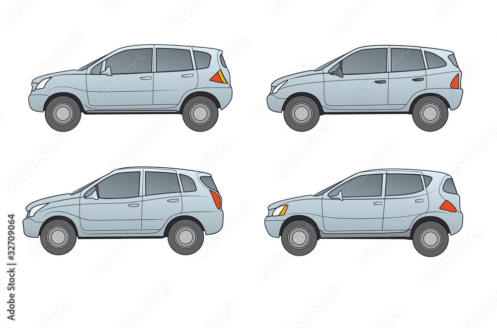 Geländewagen SUV's, neutral, blaugrau