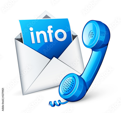 icône e-mail téléphone
