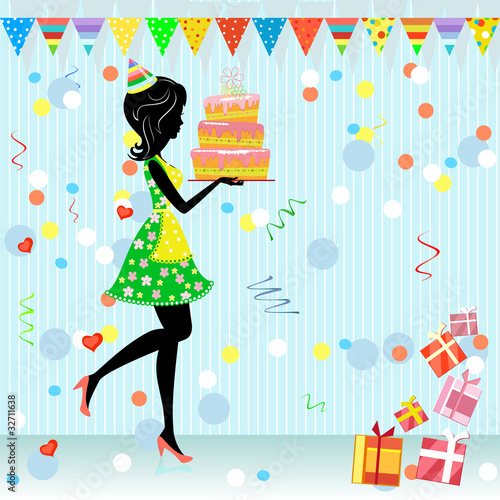 Wallpaper Mural fun birthday party with gifts Torontodigital.ca