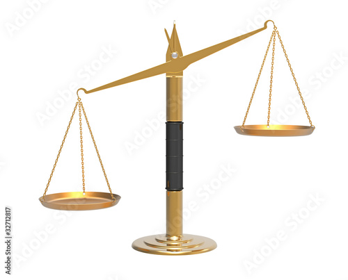 Apothecary scales unbalanced