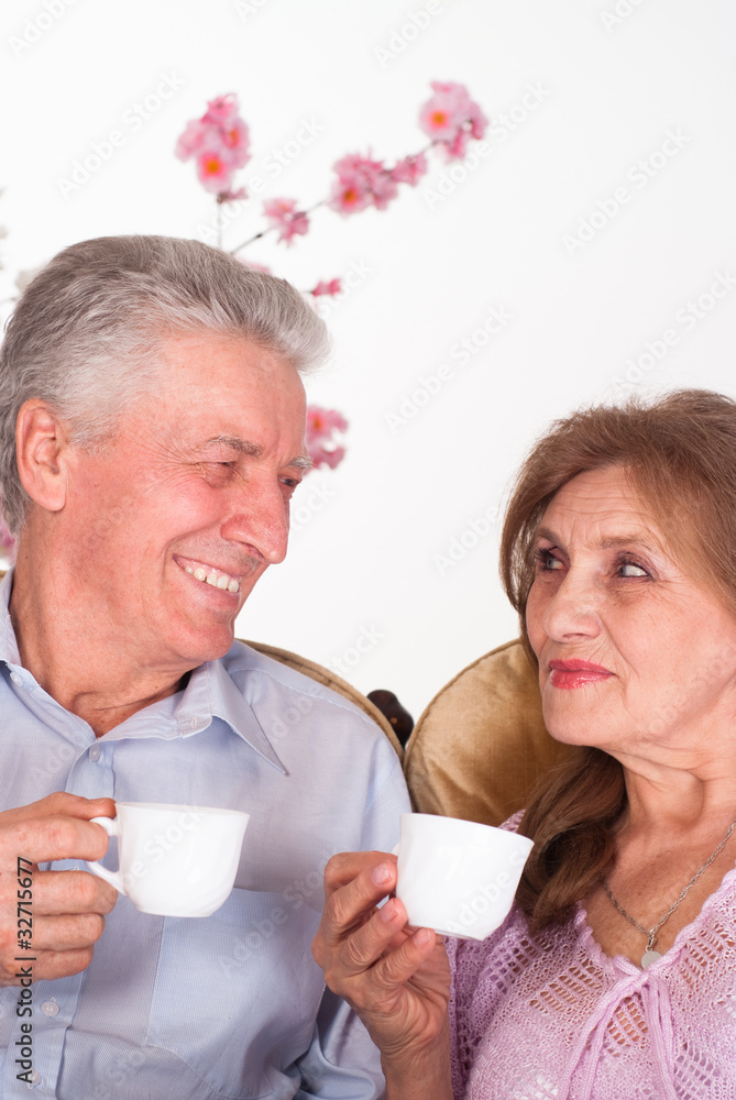 happy elderly couple