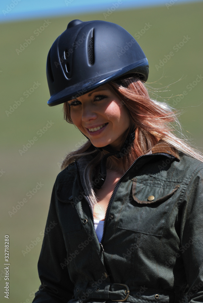Smiling horserider Smiling horserider