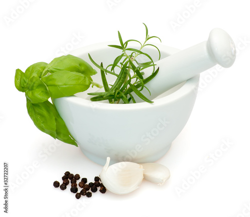 Fotografía Herbs in Mortar