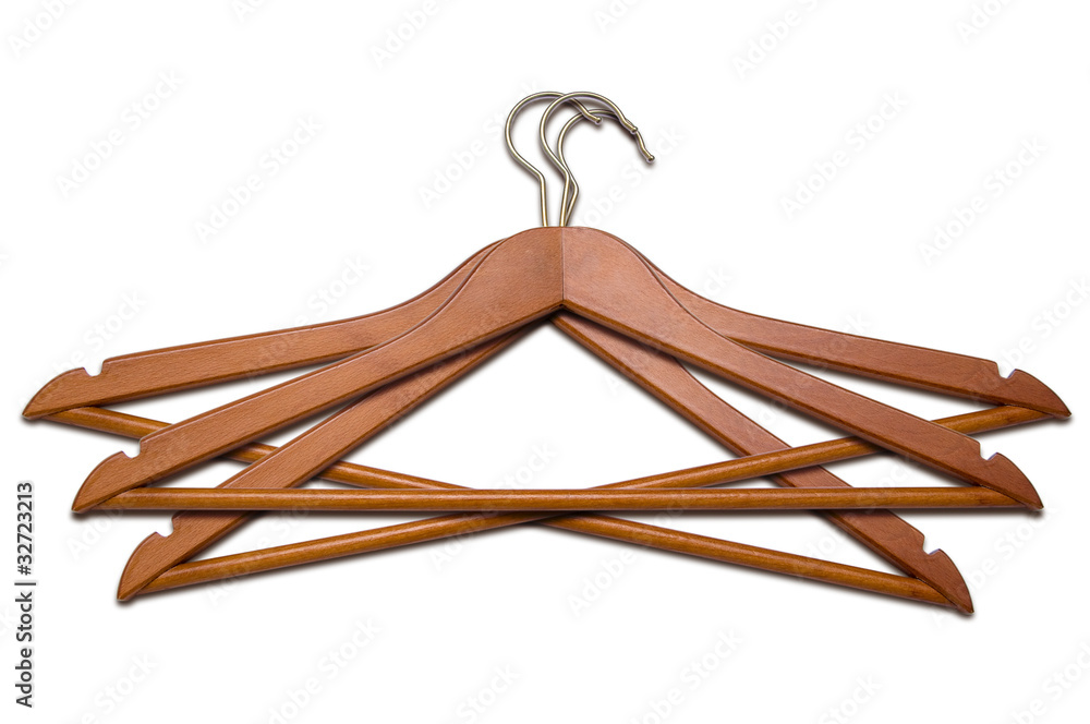 Three coat hangers Three coat hangers