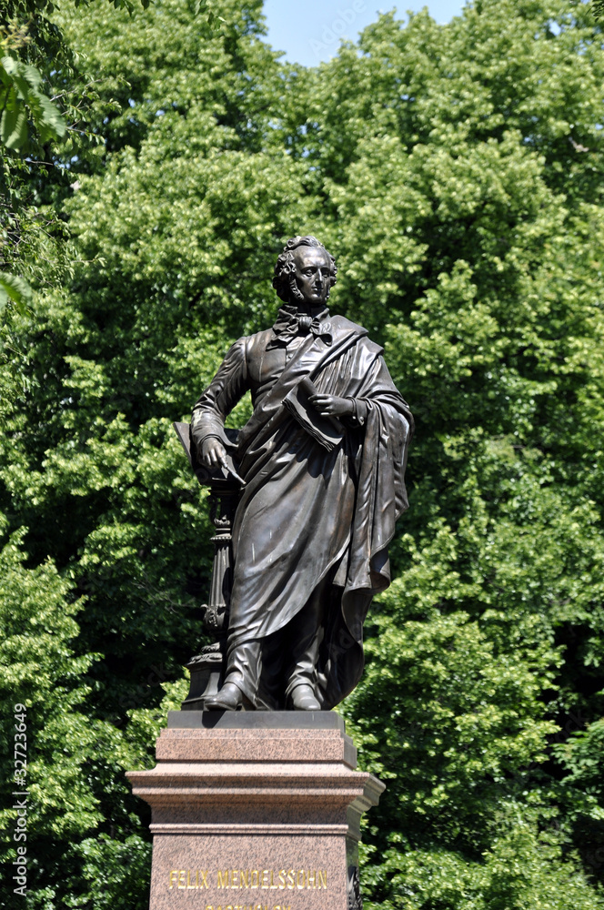Felix Mendelssohn Bartholdy Denkmal Leipzig Detail
