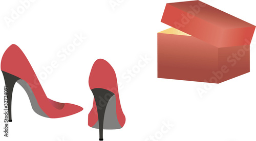 red stilettos