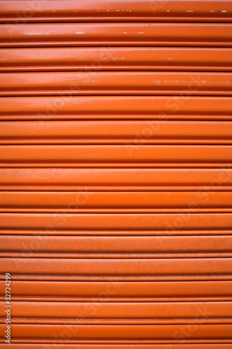 part of metal gate, orange