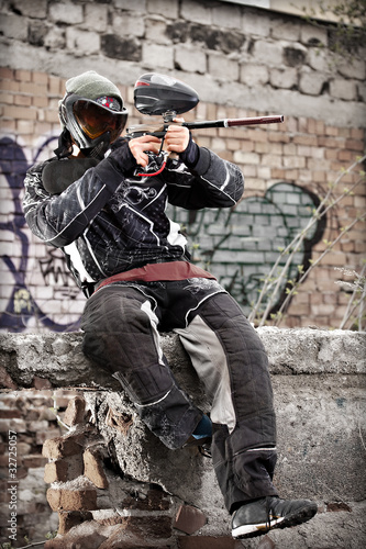 Paintball player