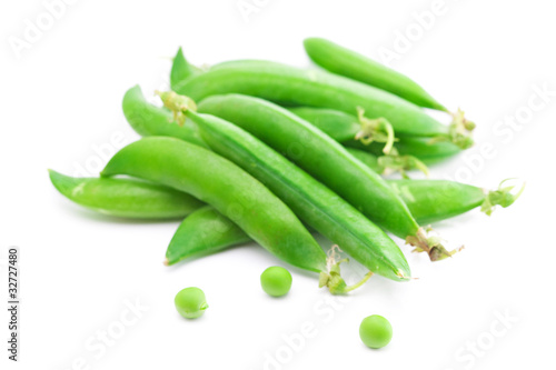 peas  isolated on white