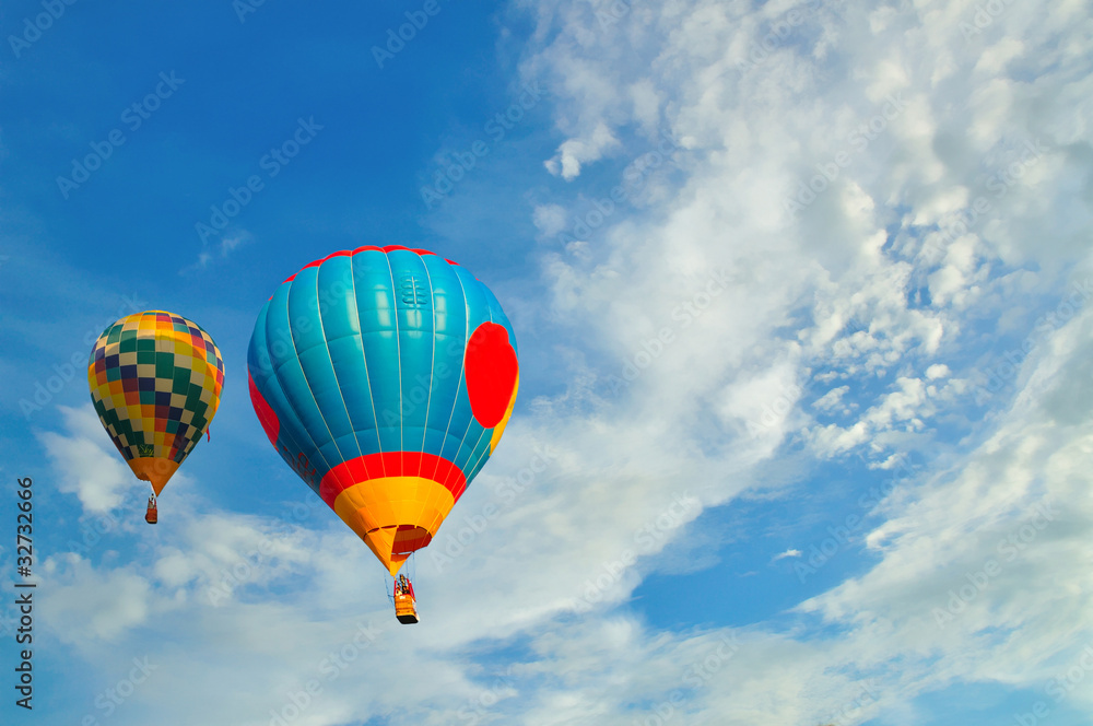 Balloon with blue sky Balloon with blue sky