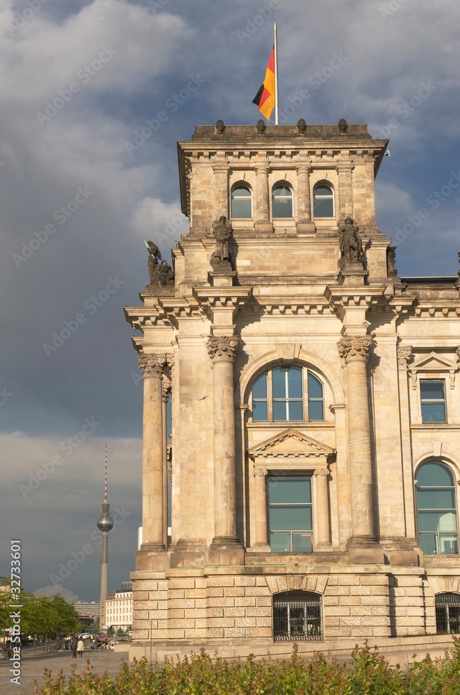 Obraz premium Reichstag building, Berlin Germany