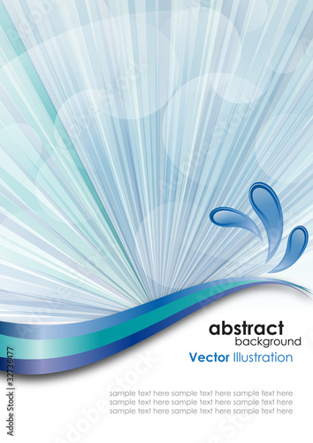 Sky and sea background # Vector