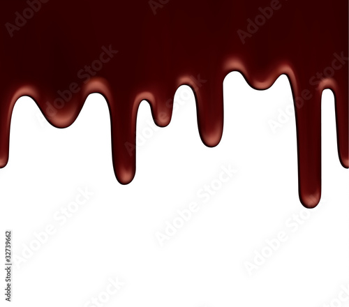Seamless illustration of melting chocolate
