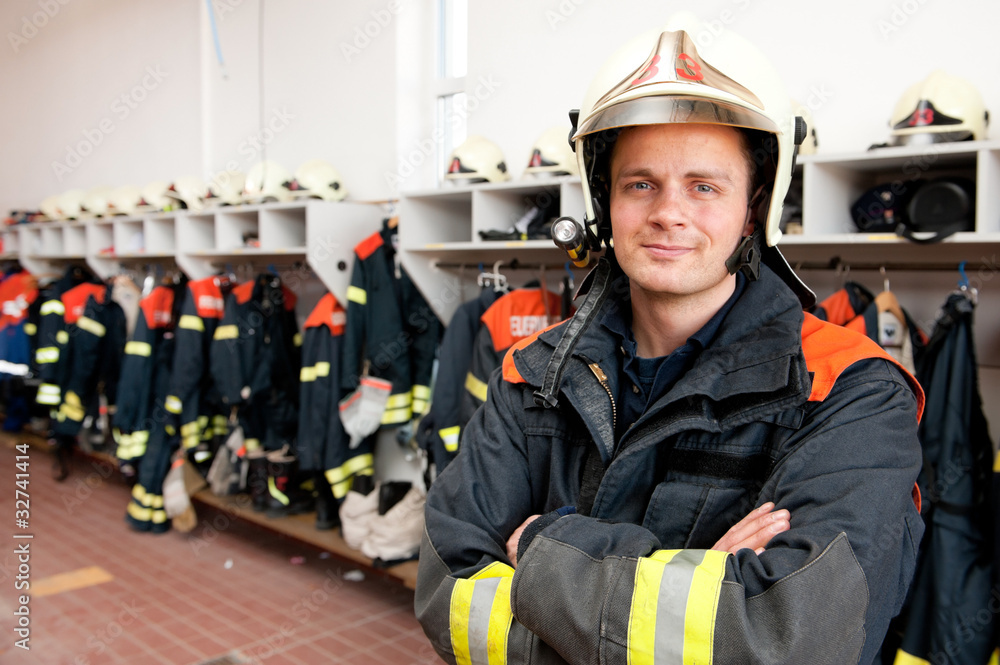 Fototapeta premium Firefighter