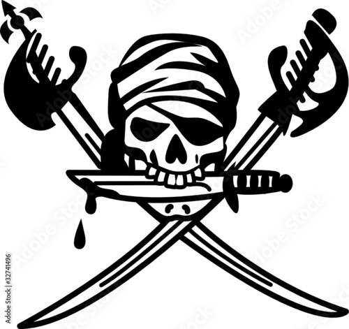 Pirate symbole - Tatouage photo