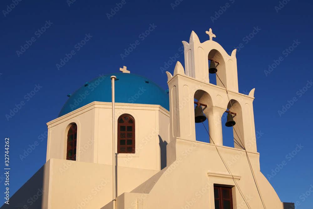 Oia church in Santorini island Greece