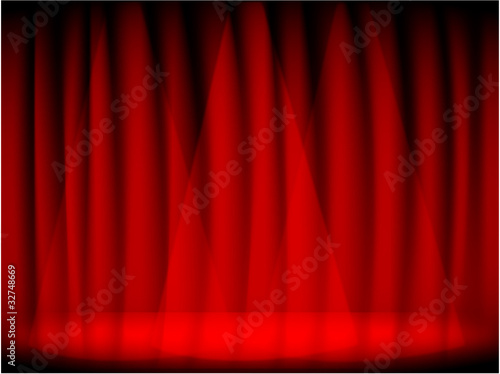 Red Theater Stage