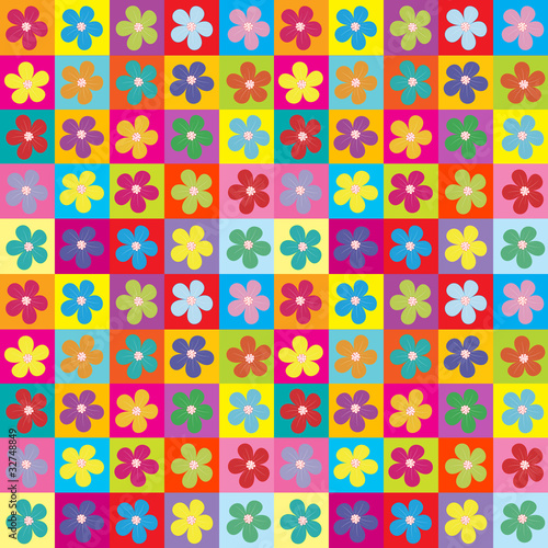 Floral wrapping paper seamless pattern