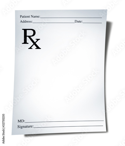 Medical prescription photo