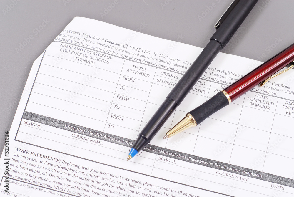 Educational History Form Educational History Form