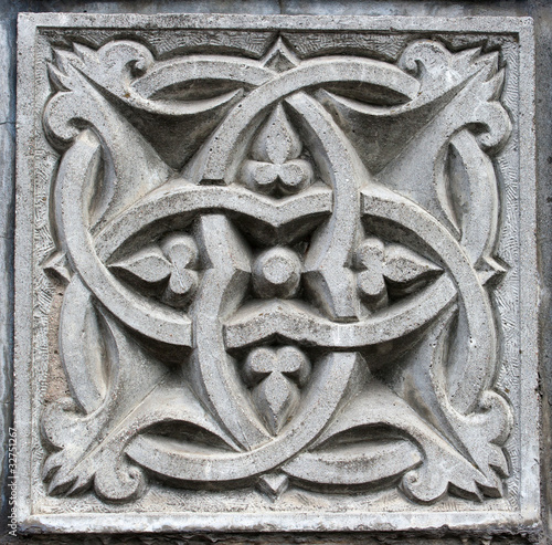 old abstract bas-relief