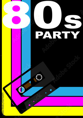 80s Party Poster