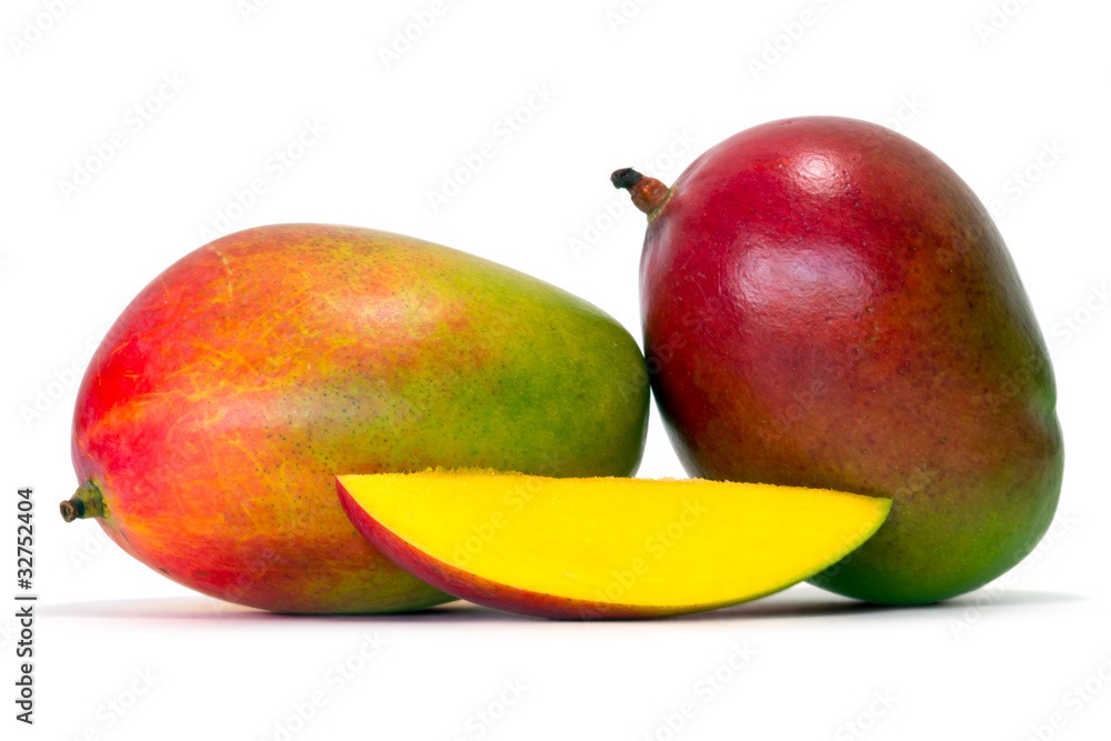 mangos over white background mangos over white background