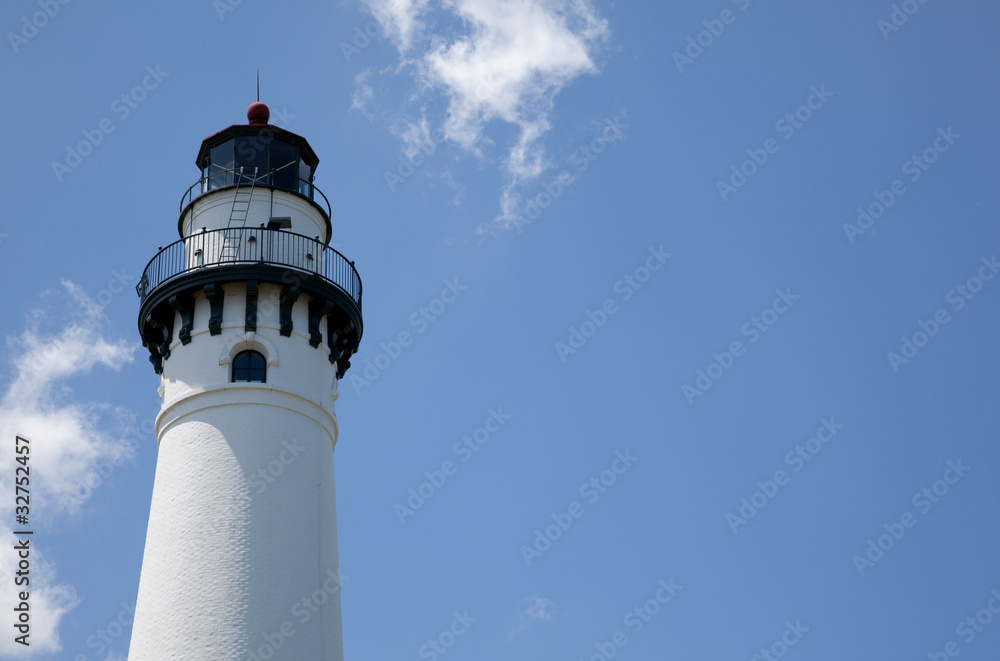 Lighthouse with a sky background and copy space Lighthouse with a sky background and copy space