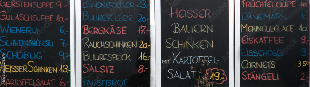 Obraz premium menus et prix