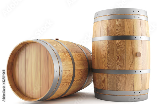 wine barrels photo