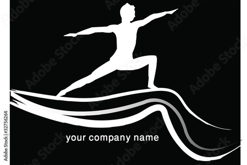 Yoga man for logo